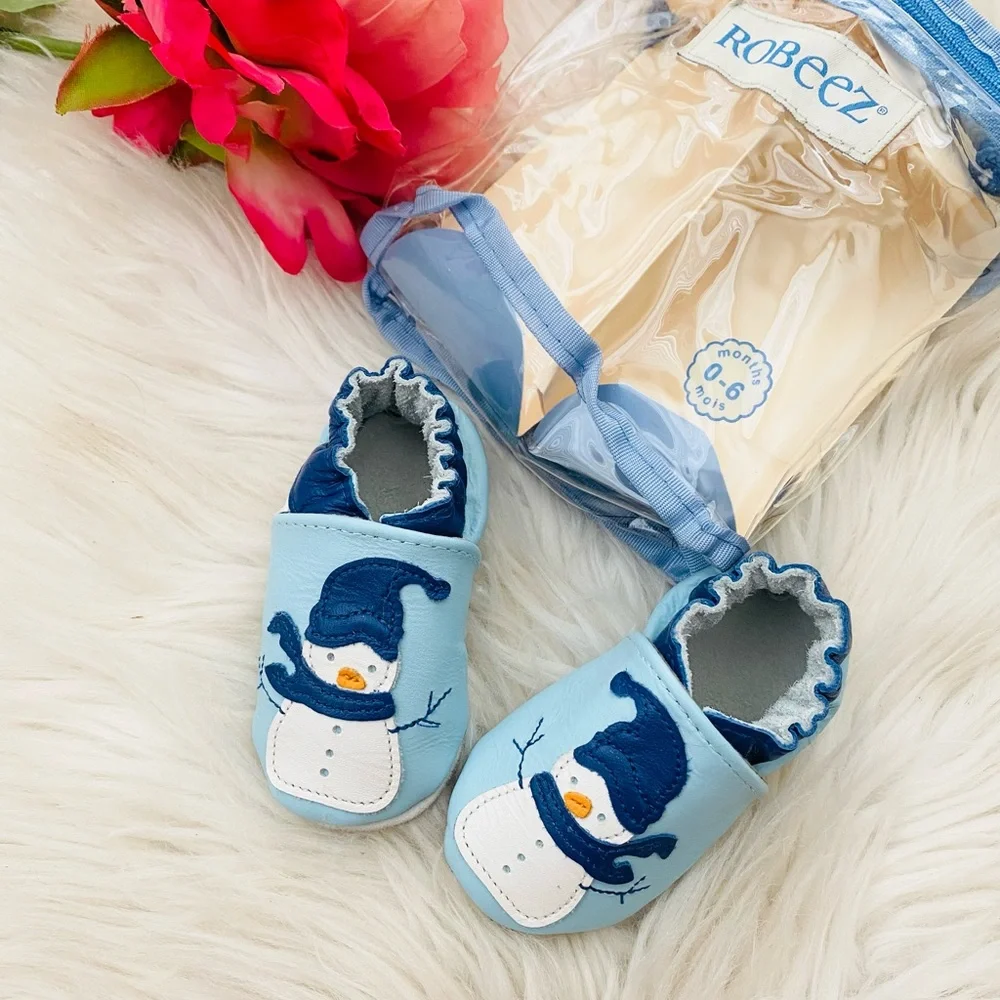 Robeez Baby Snowman Moccasins